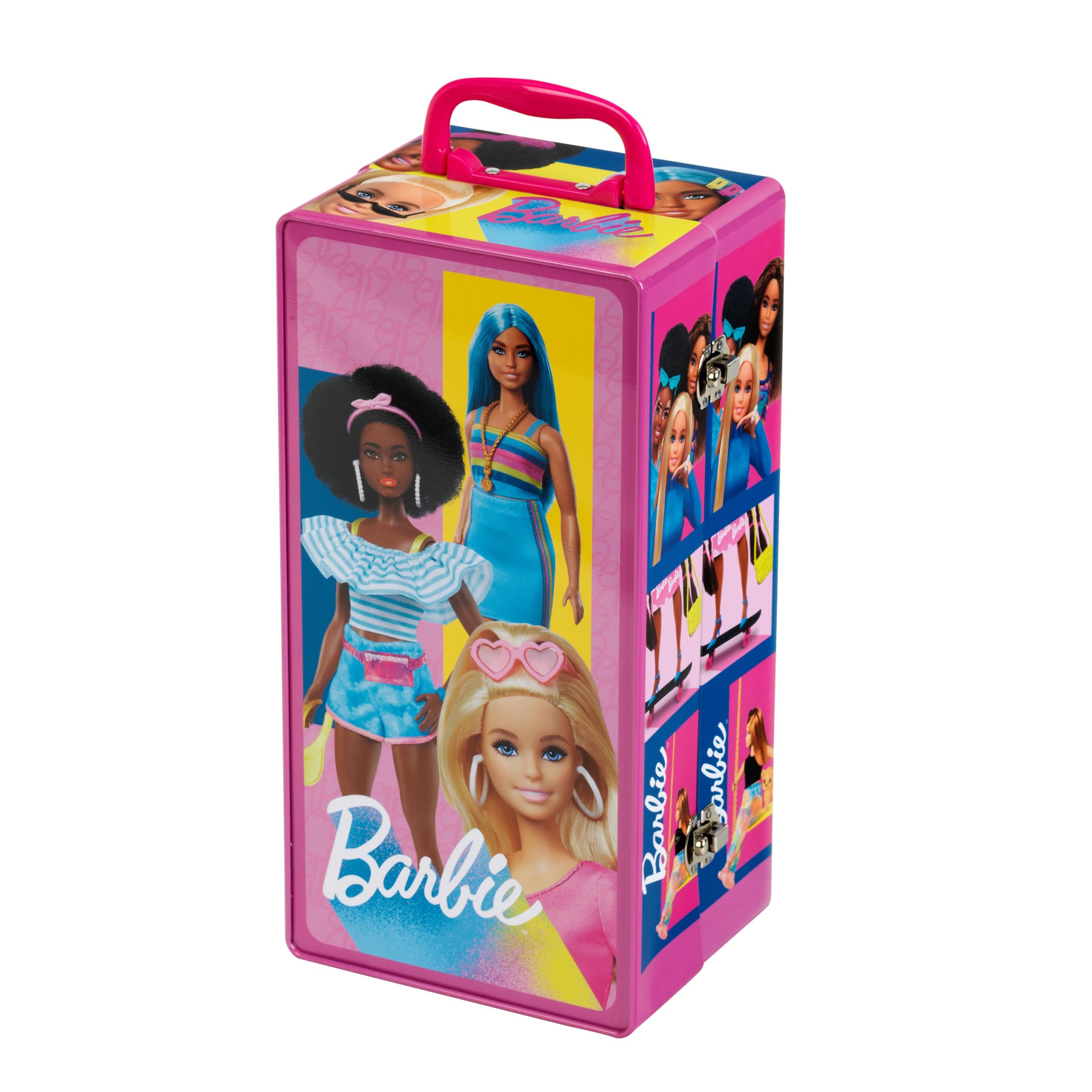 Barbie ロサンゼルス　3体セット【送料無料】 Theo Klein 5801 Barbie wardrobe trunk, clothes rails and shelves